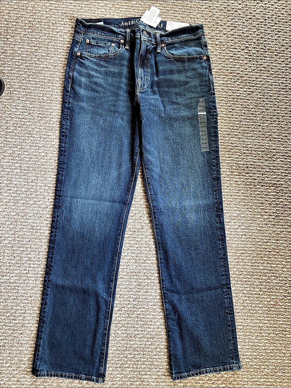 NWT American Eagle EasyFlex Bootcut Jeans Blue Waist 34/34